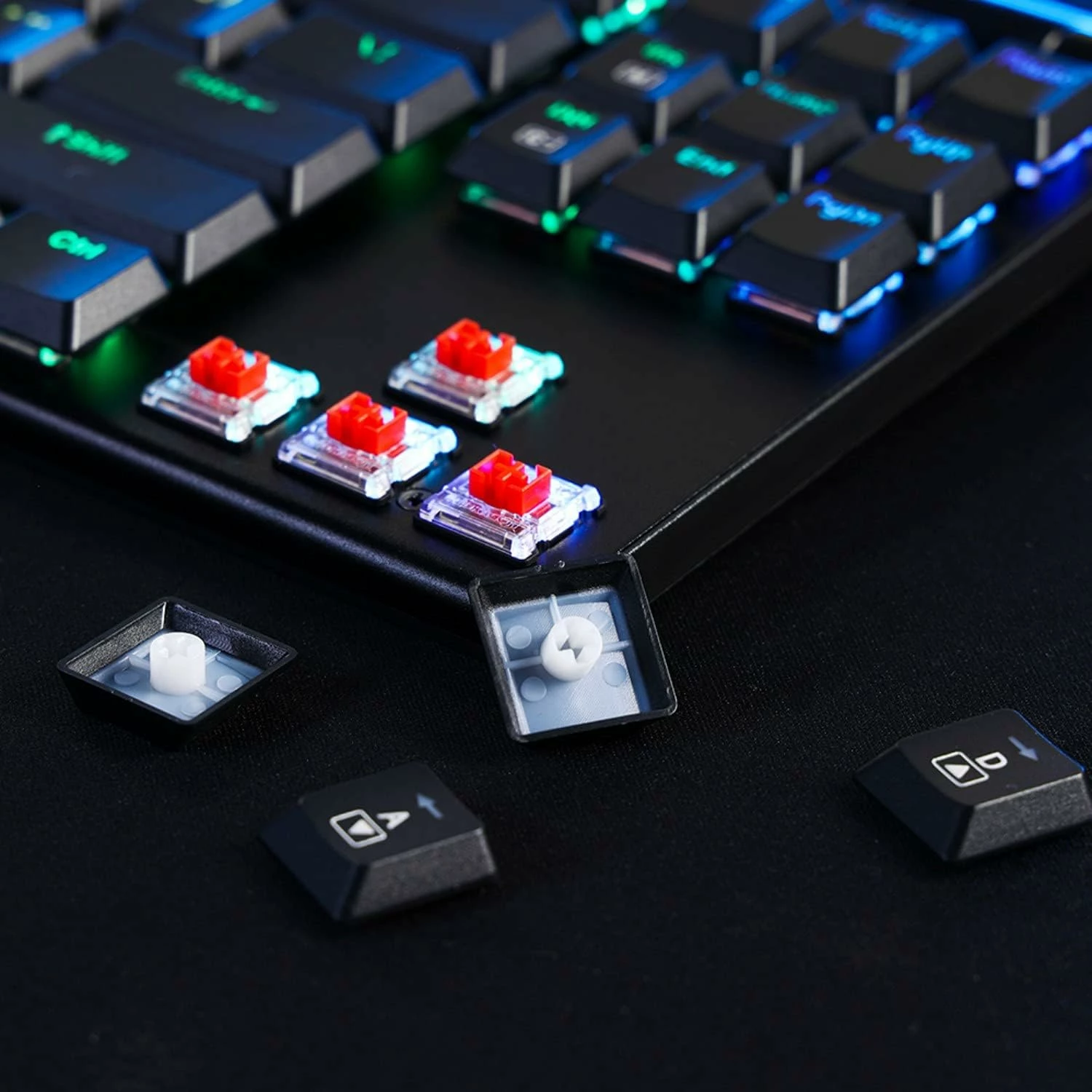 Tipkovnicë mekanike Redragon Horus TKL Pro K621RGB-PRO, tri-mode USB-C/2.4G/BT, Red switch, RGB, low-profile, 87 taste, e zezë
