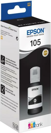 Shishe boje, Epson, 105 (C13T00Q140), 130 ml, e zezë