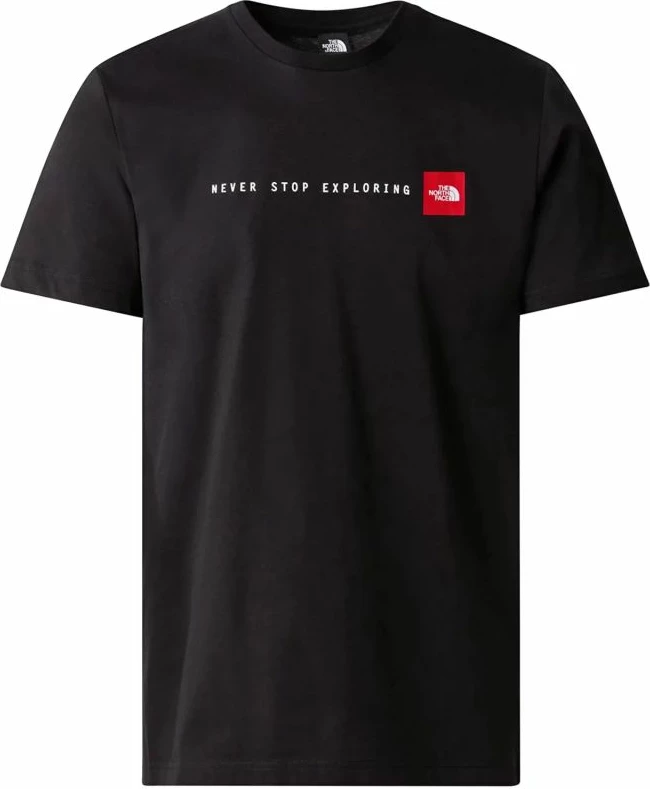 Maicë meshkuj The North Face SS Never Stop Exploring Tee, e zezë