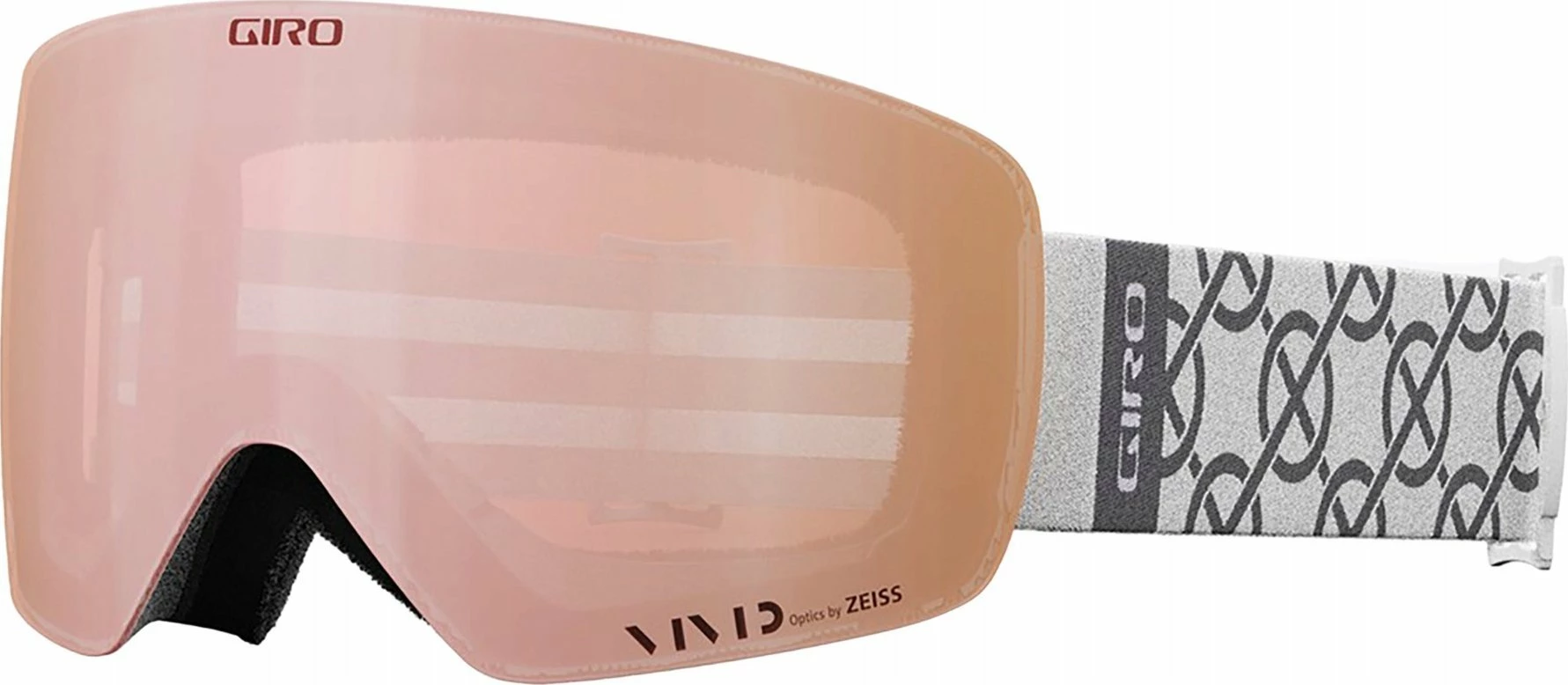 Syze skijimi Giro Contour RS GR-7162025, lente VIVID by ZEISS S1 (24% VLT), të bardha me lente portokalli