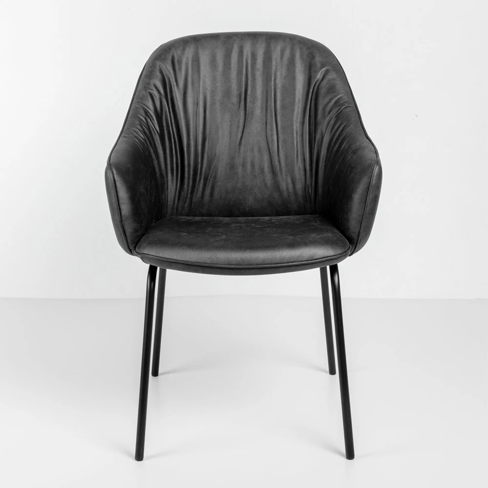 Karrige me mbështetëse duarsh Tosca, ngjyrë gri, 62x63x90.5cm