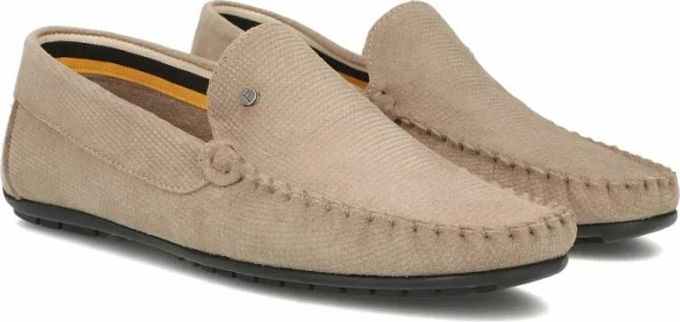 Mokasina lëkure për meshkuj Filippo MP923, bezhë