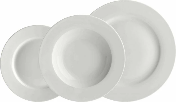 Set pjata LA PORCELLANA BIANCA Essenziale, 12 copë