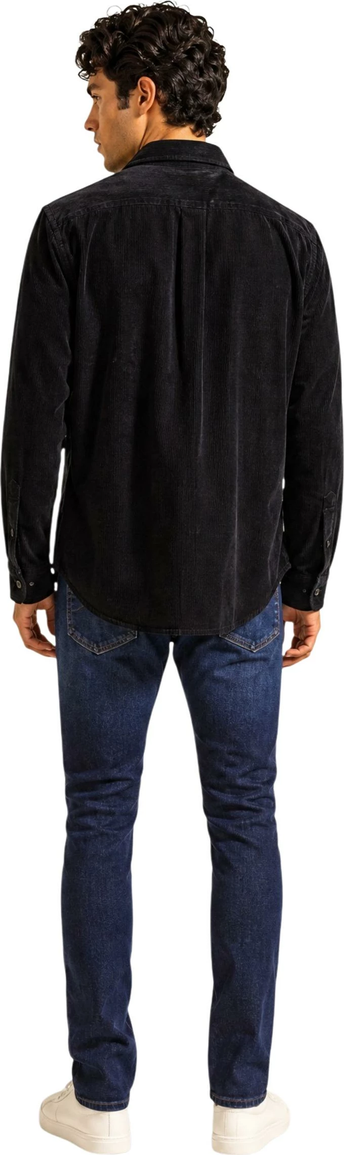 Këmishë me mëngë të gjata Tommy Hilfiger Jeans DM0DM23705 për meshkuj, e zezë [Madhësia: L]