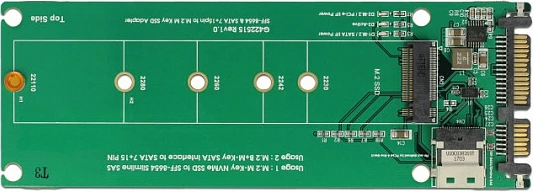 Adapter DeLOCK U.2 SFF-8654 ose SATA/SAS në M.2 Key M, NVMe