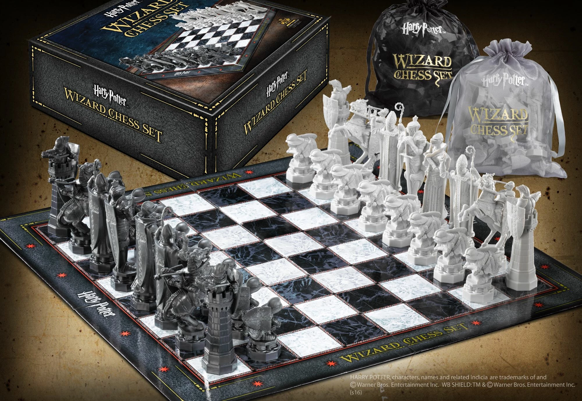 Set shahu NOBLE COLLECTION Harry Potter Wizard's Chess, 32 figura