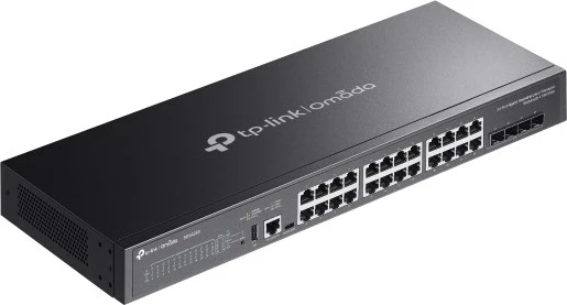 Switch i menaxhuar TP-Link Omada SG5428X, 28 porte, Gigabit Ethernet, i zi