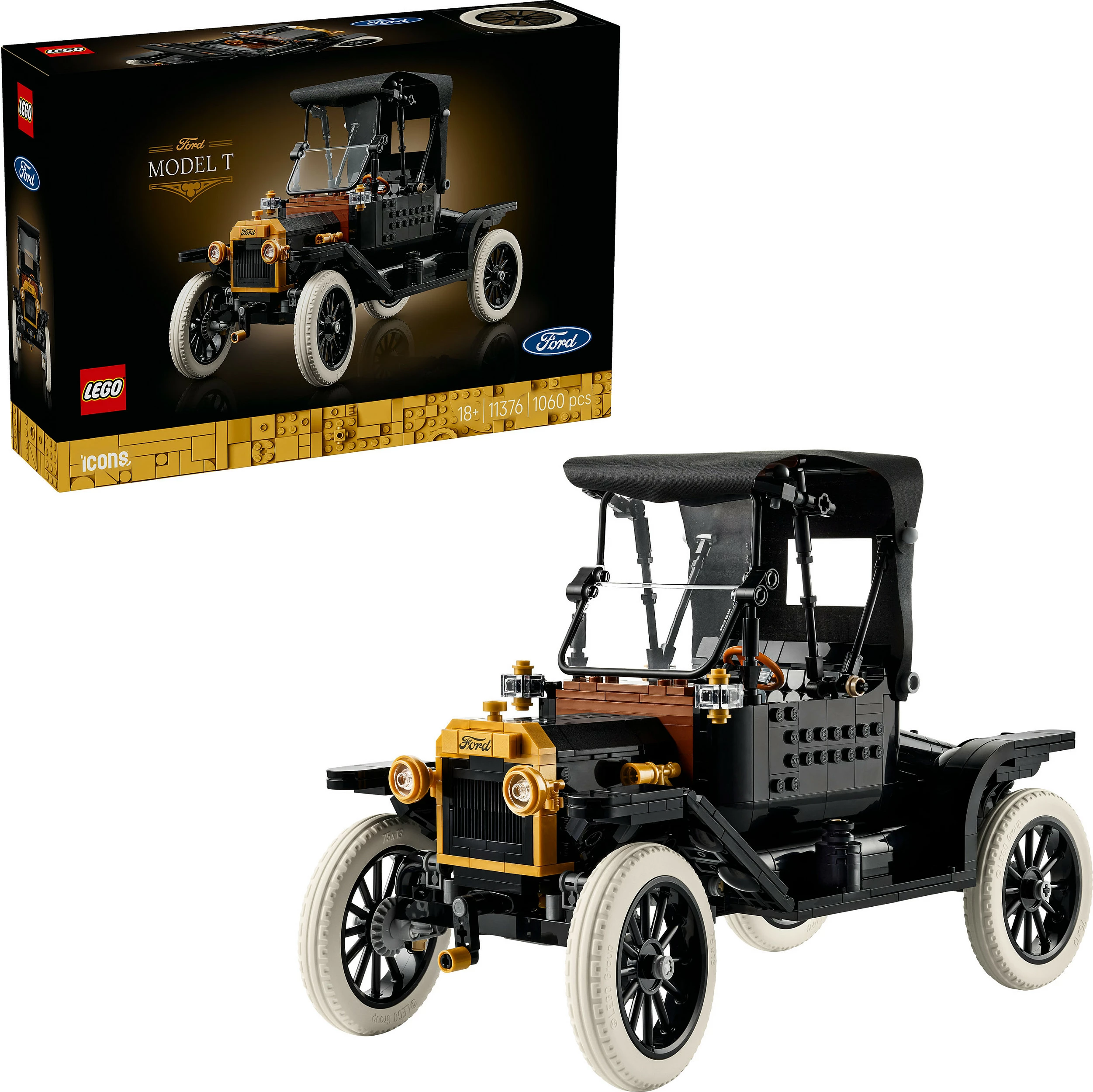 Set ndërtimi LEGO Icons Ford Model T 11376, 1060 copë, multicolor