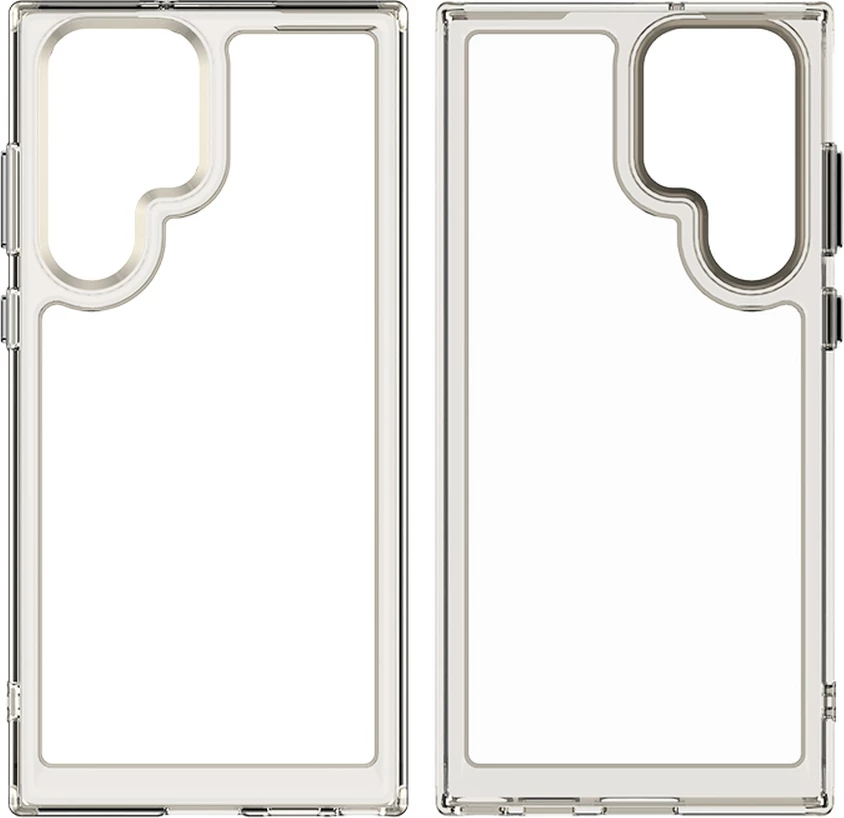 Mbështjellës Hurtel Outer Space Case për Samsung Galaxy S22 Ultra, i fortë me kornizë xheli, Kuq