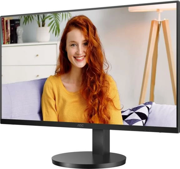 Monitor, AOC, U27B3AF, 27" UHD 4K 60 Hz, HDR10, Adaptive Sync, altoparlantë të integruara, këmbë me rregullim lartësie, e zezë
