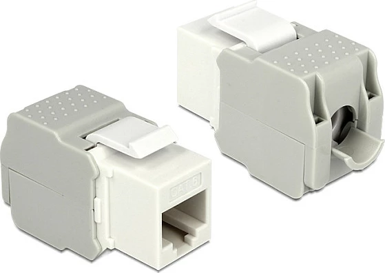 Modul Keystone RJ-45 DeLOCK 86341, LSA, i bardhë