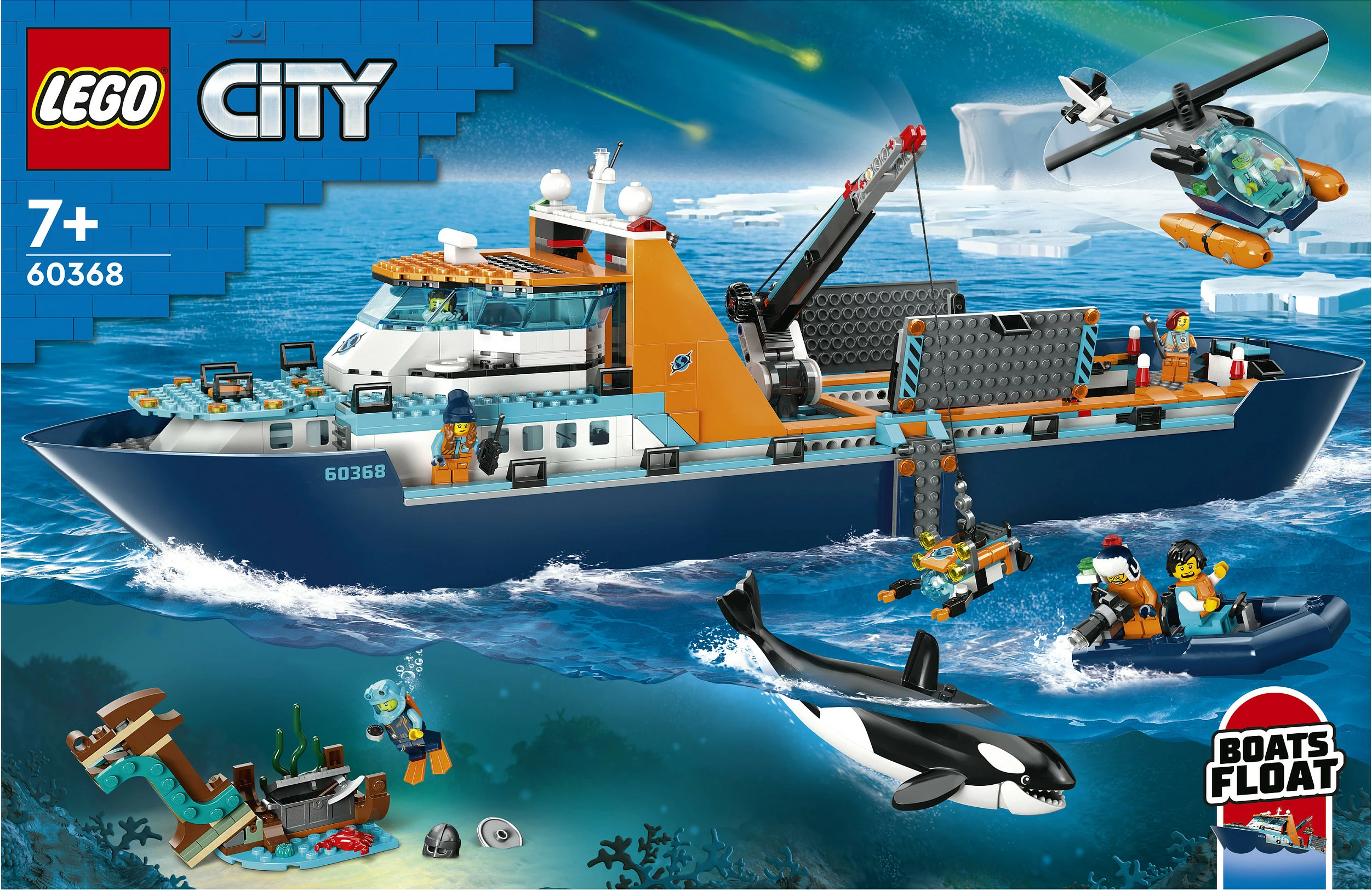 Set ndërtimi LEGO Arctic Explorer Ship, 815 pjesë, plastikë, shumëngjyrësh