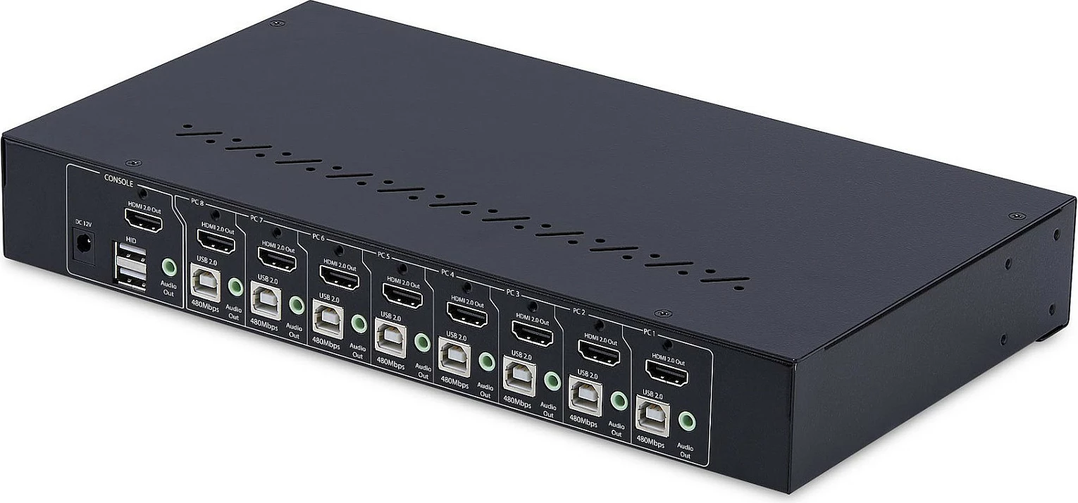 Switch KVM HDMI StarTech 8-Port, 4K 60Hz, Rack 1U, i zi