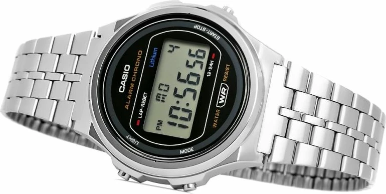 Orë dore femra Casio A171WE-1AEF, argjend