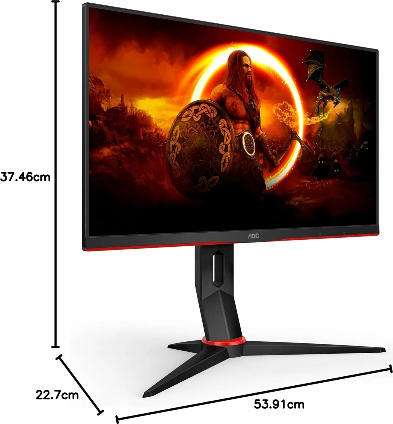 Monitor AOC Q27G2E, 27", LED, QHD, 155Hz, i zi