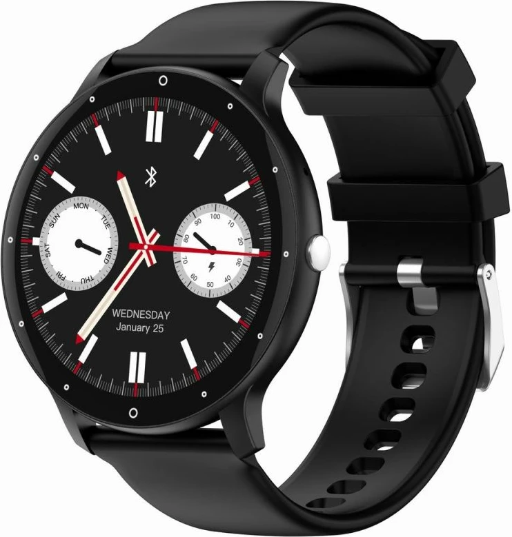 Smartwatch Gravity për meshkuj, e zezë