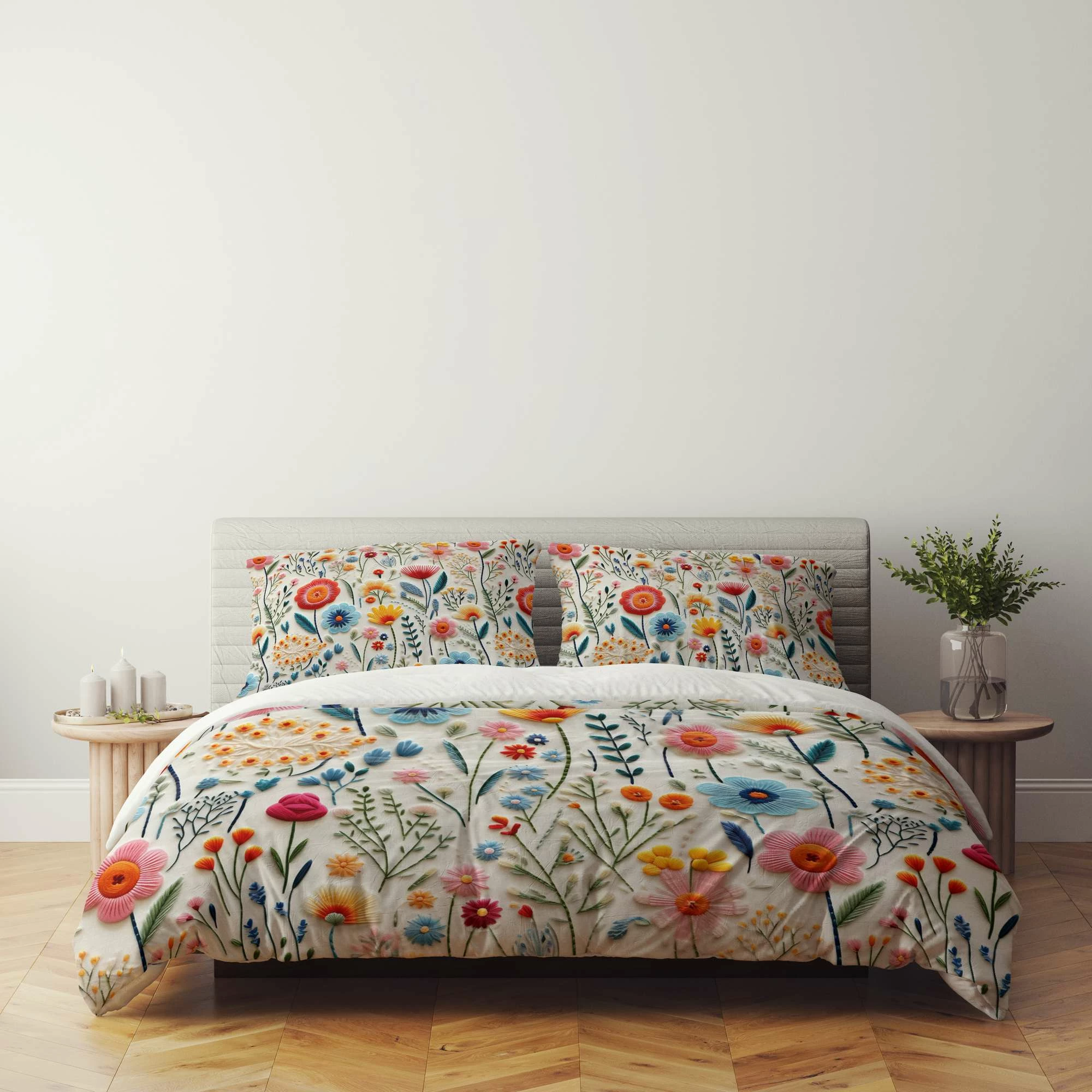 Set mbulesë për jorgan Super King, shumëngjyrëshe, L'essentiel, FLW_DVT25-3