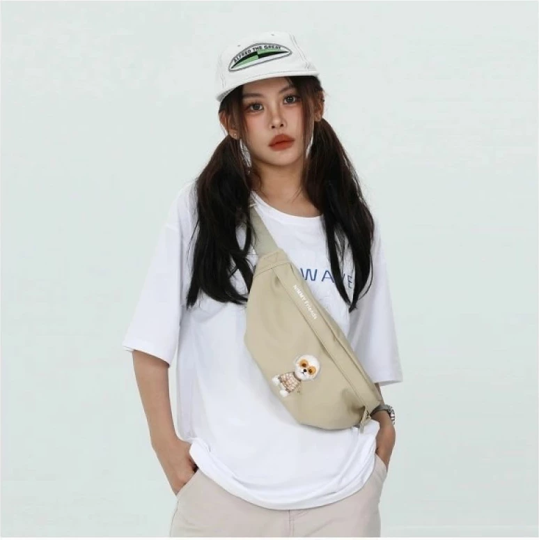 Çantë krahu Nimmy Crossbody Glasses Cool Cat, gri