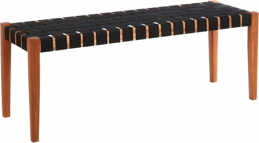 Stol Hastag, ngjyrë e zezë-natyrale, 110x35x40