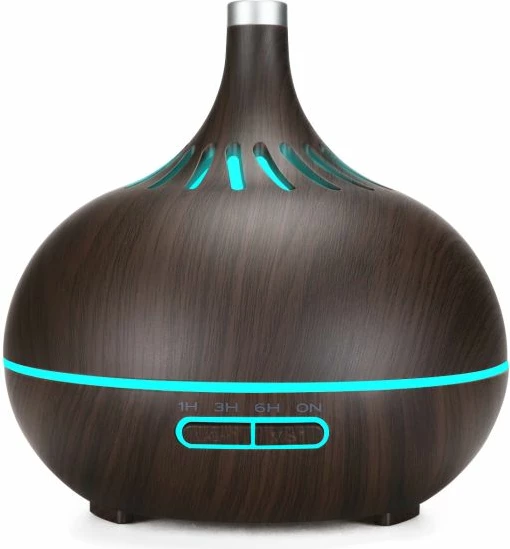 Diffuzor vajrash ANJOU ADA023-D 400 ml, LED, timer 1/3/6 orë, fikje automatike, dru i errët