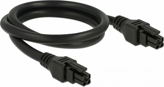 Kabllo DeLOCK 85374 Micro-Fit 3.0 4-pin, 0.5m, male-male, zezë