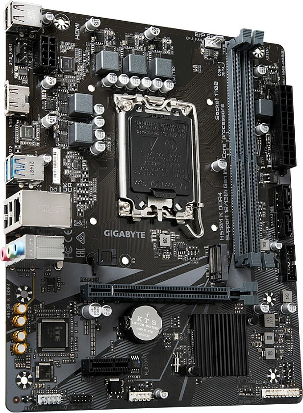 Pllakë amë Gigabyte H610M K mATX D4