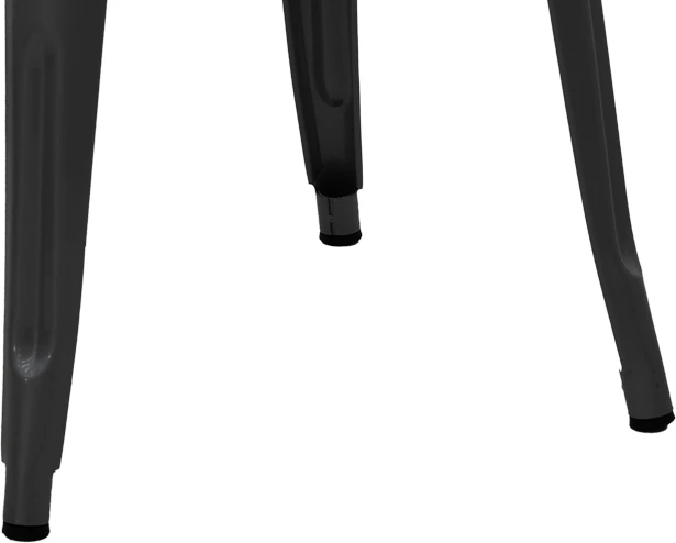 Karrige për bar Utopia metalike e zezë 30x30x45cm