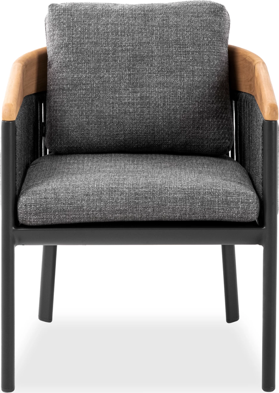 Karrige ngrënieje me mbështetëse Ethereal, ngjyrë gri e errët dhe qymyr, Candeo