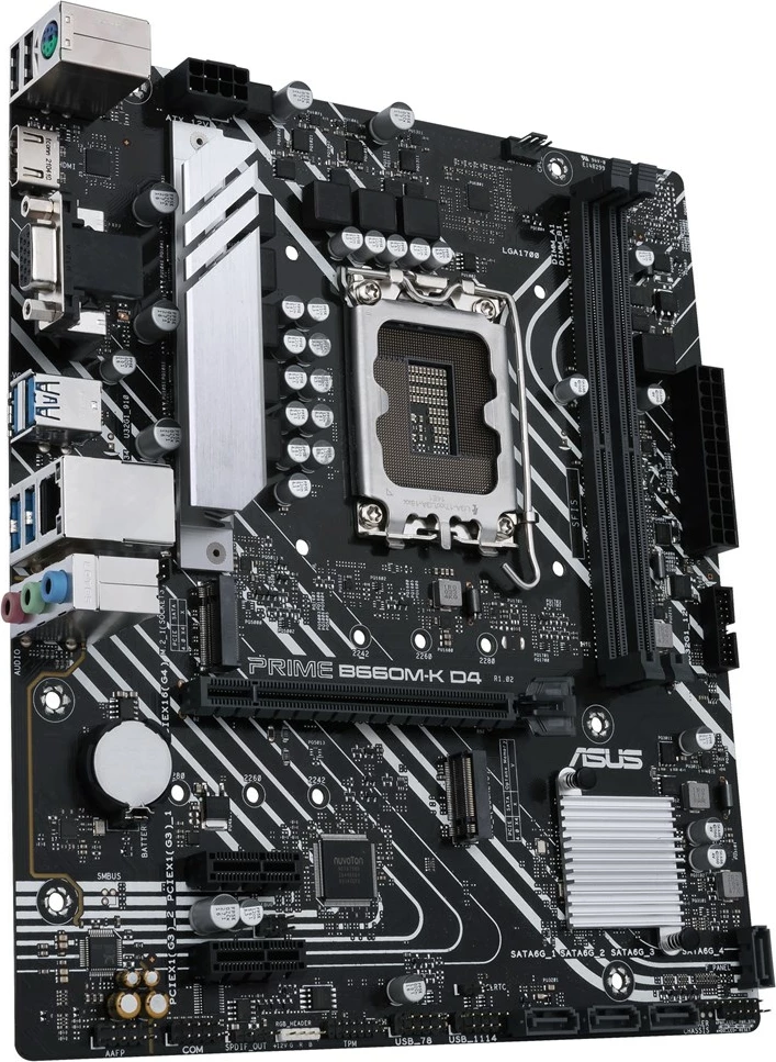 Pllakë amë ASUS PRIME B660M-K D4, Intel B660, micro ATX, LGA 1700