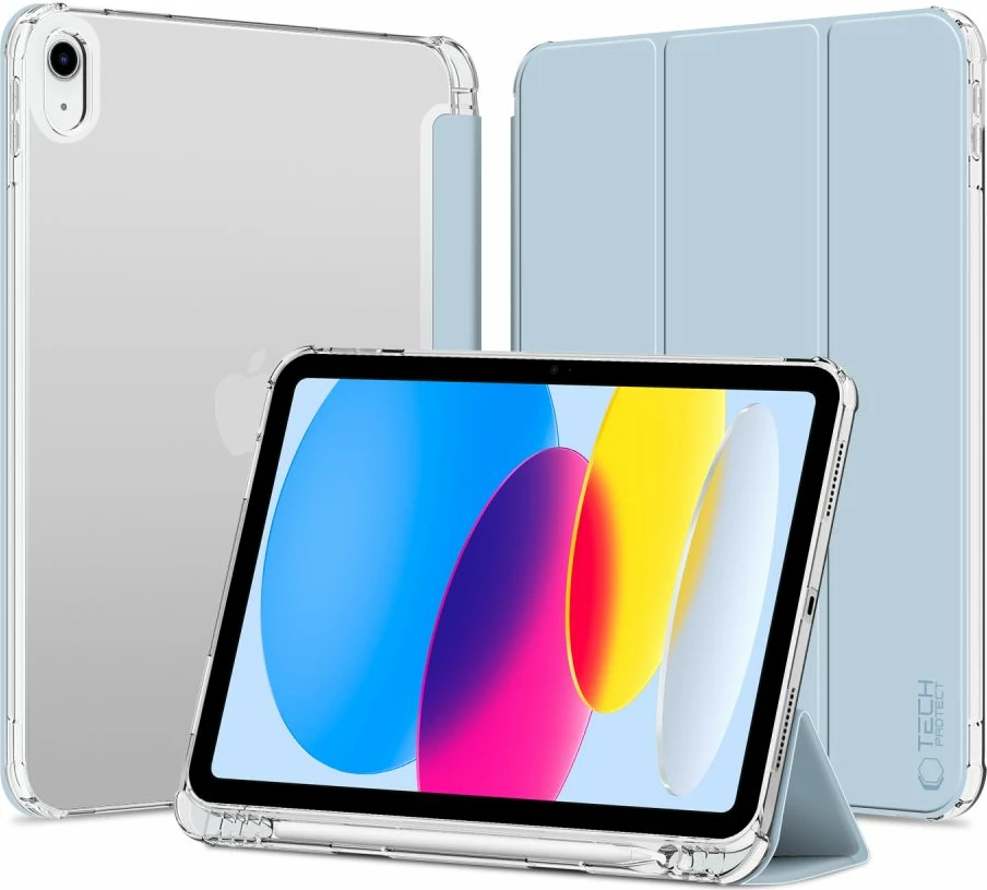 Mbështjellës Tech-Protect SC Pen Hybrid për iPad 10.9" (2022), kaltër e çelët