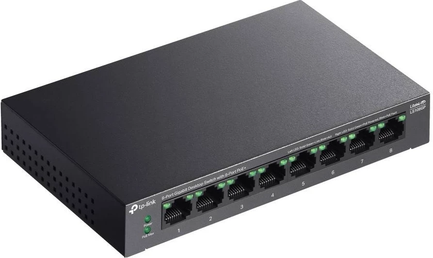 Switch TP-Link LS108GP, 8 porte, PoE