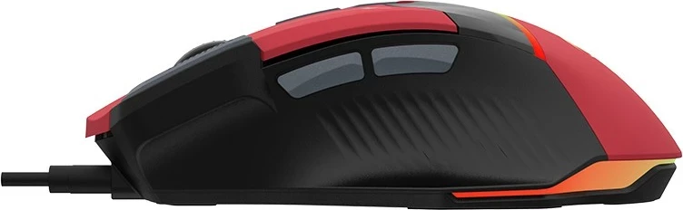 Maus gaming Tracer GameZone Spectra, RGB, 7200 DPI, USB, i kuq