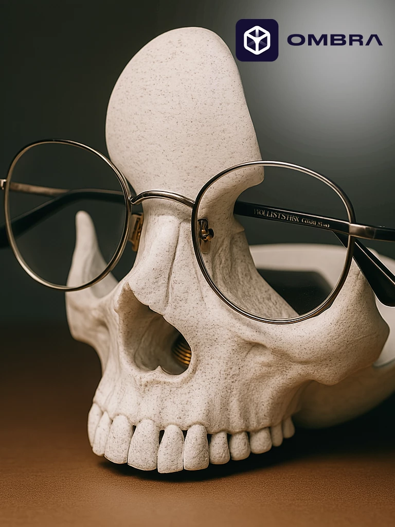 Mbajtëse për Syze në formë Kafke - ngjyre mermeri