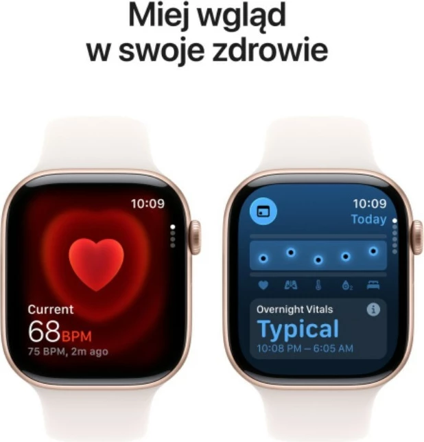 Smartwatch Apple Watch Series 11, 46 mm, alumin, 64 GB, rrip sportiv M/L, rozë e artë/rozë e butë