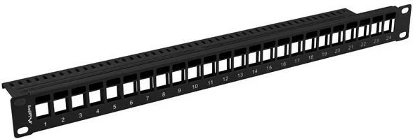 Panel bosh për rrjet Lanberg PPKS-1024-B, 24 porta, 1U, 19 inç, e zezë