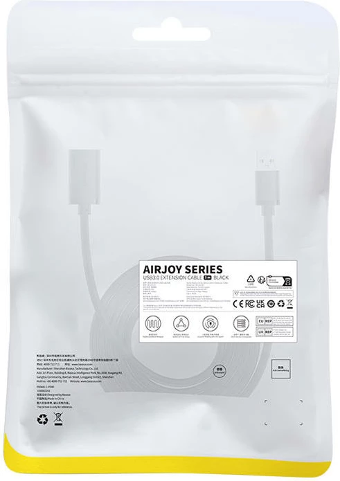Kabllo zgjatues USB 3.0 Baseus AirJoy Series, 3m, e zezë