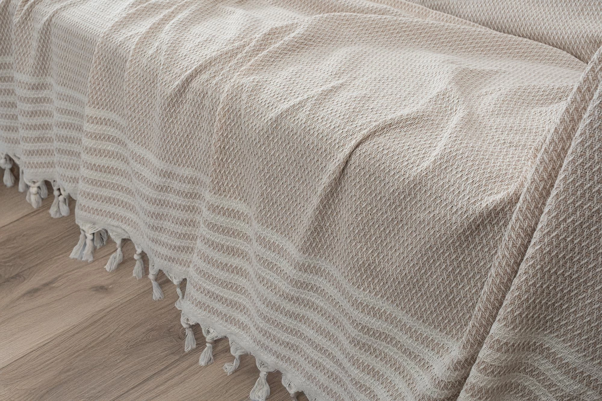Mbulesë divani Sophia, krem, L'Essentiel Linge de Maison, 180x220cm