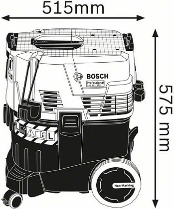 Fshesë industriale Bosch GAS 35 L AFC Professional, 35L, thatë & lagësht, zi/blu