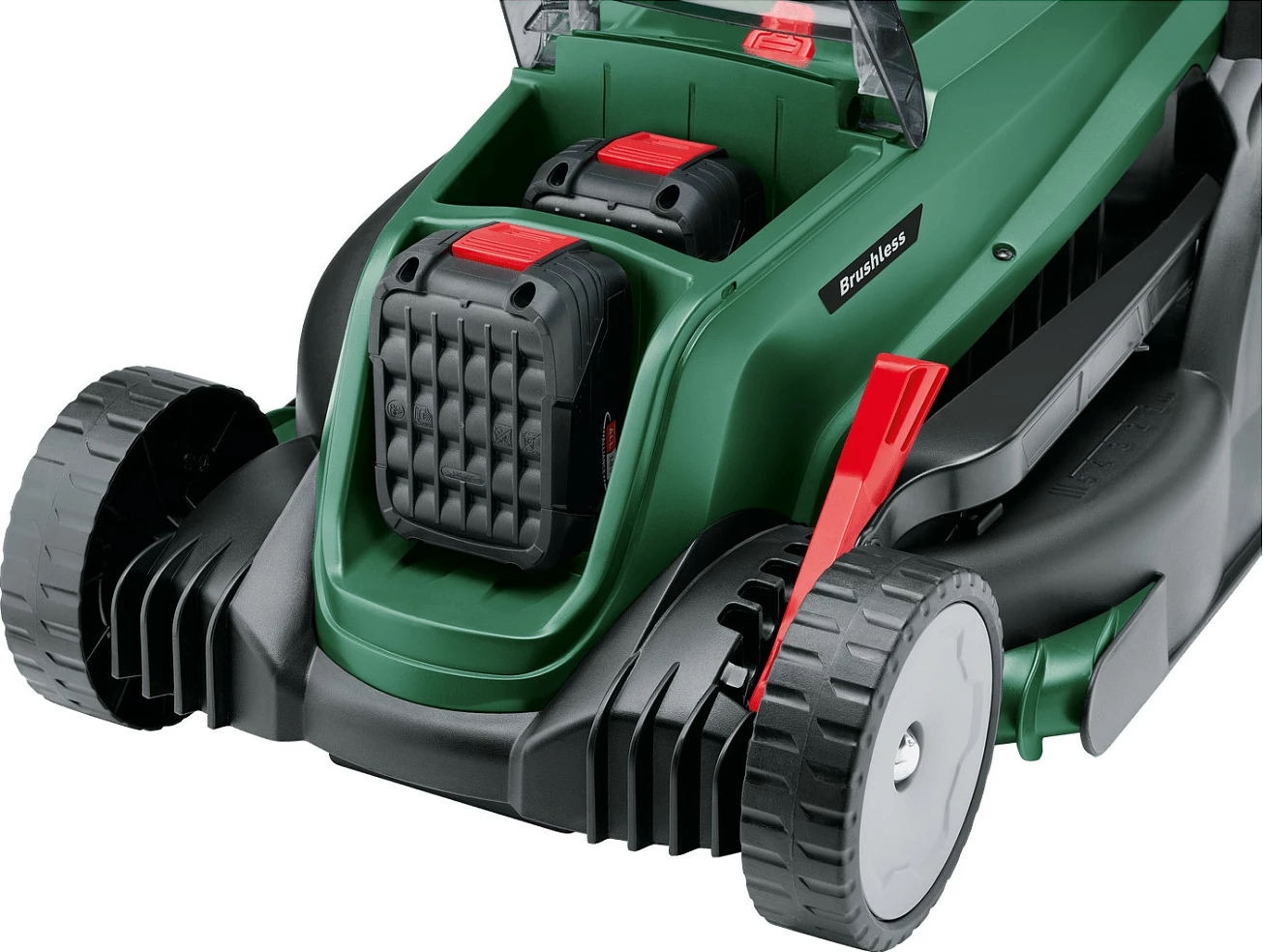 Kositës bari Bosch 37-550, pa kabllo, 18V, 37cm, 40L, e gjelbër/zezë