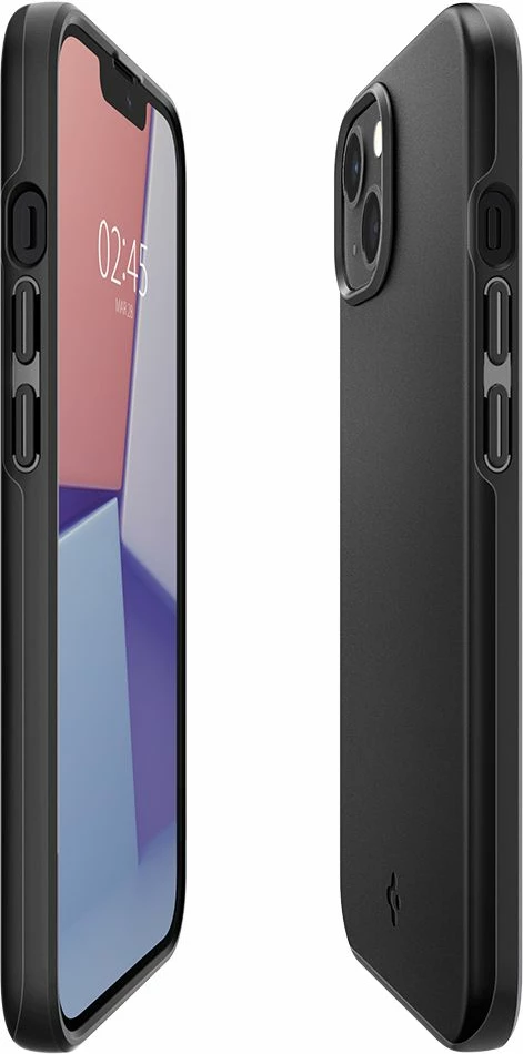 Mbështjellës Spigen Thin Fit për iPhone 13, i zi
