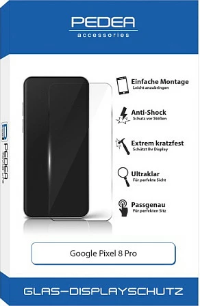 Mbrojtës ekrani PEDEA 12170005 për Google Pixel 8 Pro, 6.7", transparent