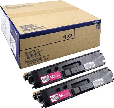 Toner Brother TN-329M Twin Pack, 2 copë, deri 12000 faqe, për HL-L8350CDW/MFC-L8850CDW, Magenta
