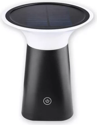 llampë tavoline LED solare ASALITE ASAL0304 5W 3000K 120 lm IP65 e zezë