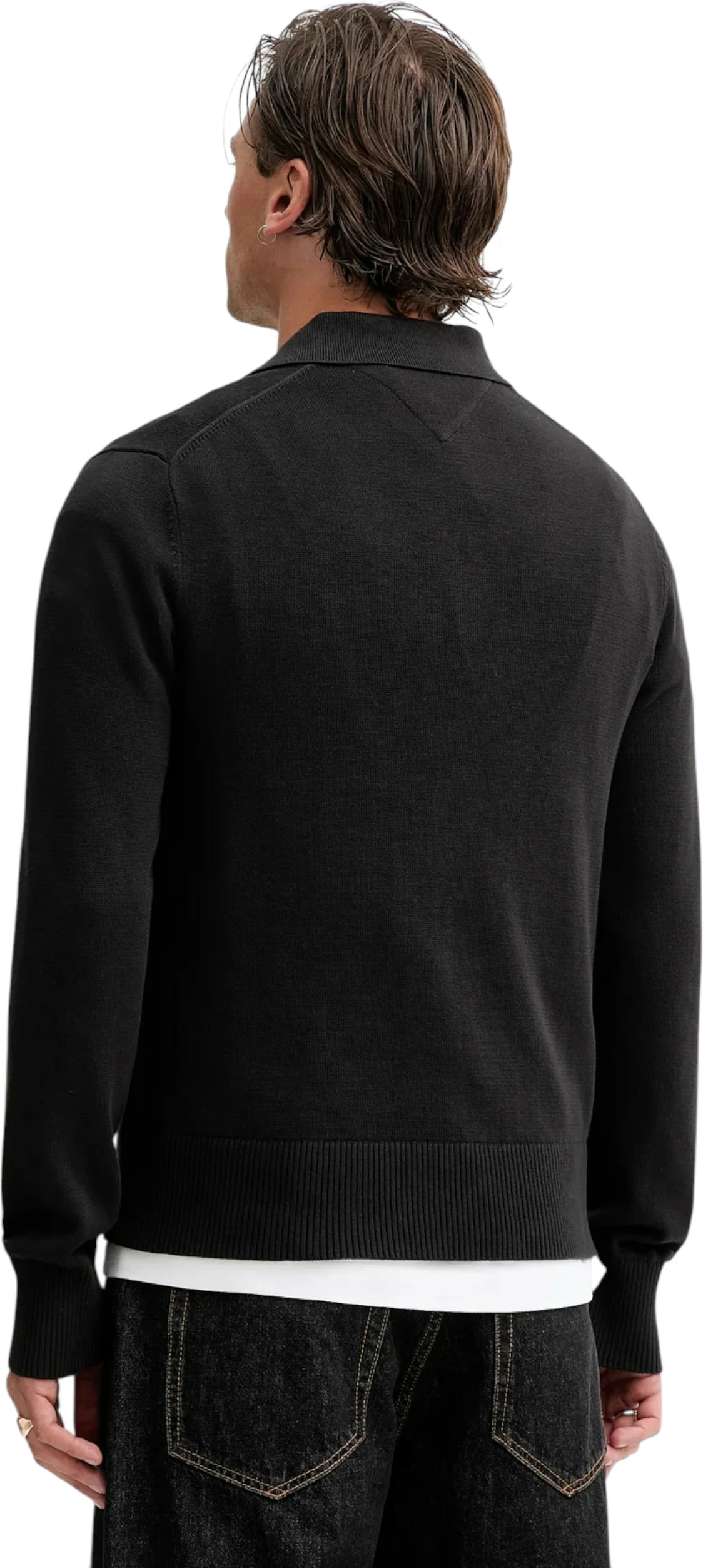 Fanellë polo për meshkuj Tommy Hilfiger Jeans TJM Slim Essential P DM0DM20304, e zezë [Madhësia: XXL]