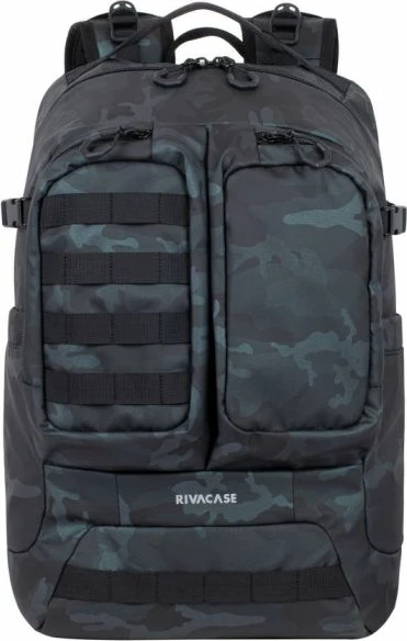 Çantë shpine për laptop RIVACASE 7661, 32L, për 17.3\", Navy Camo