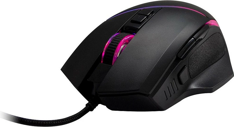Maus gaming Inter-Tech AC GT-100, me kabllo, me ndriçim LED, i zi