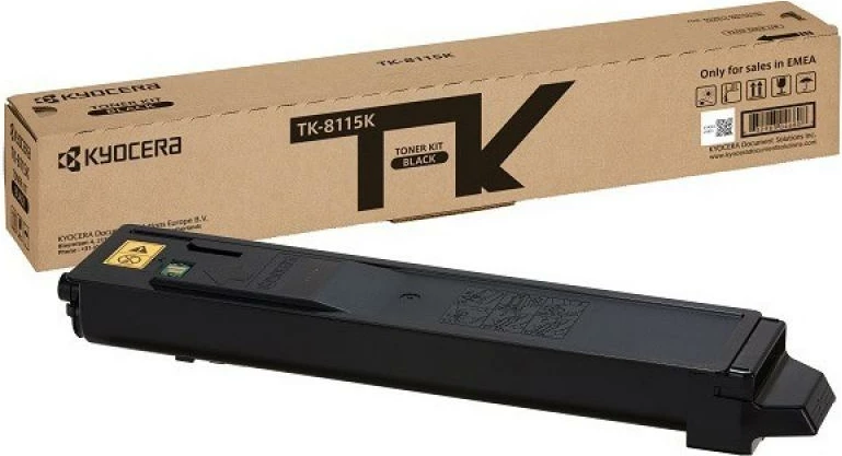 Toner Kyocera TK-8115 TK8115 1T02P30NL0 rendiment 9,800–23,700 faqe, e zezë