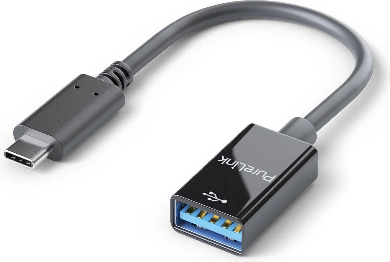Adapter PureLink USB-C në USB-A, USB 3.1 Gen 1, 0.10m, iSerie, i zi