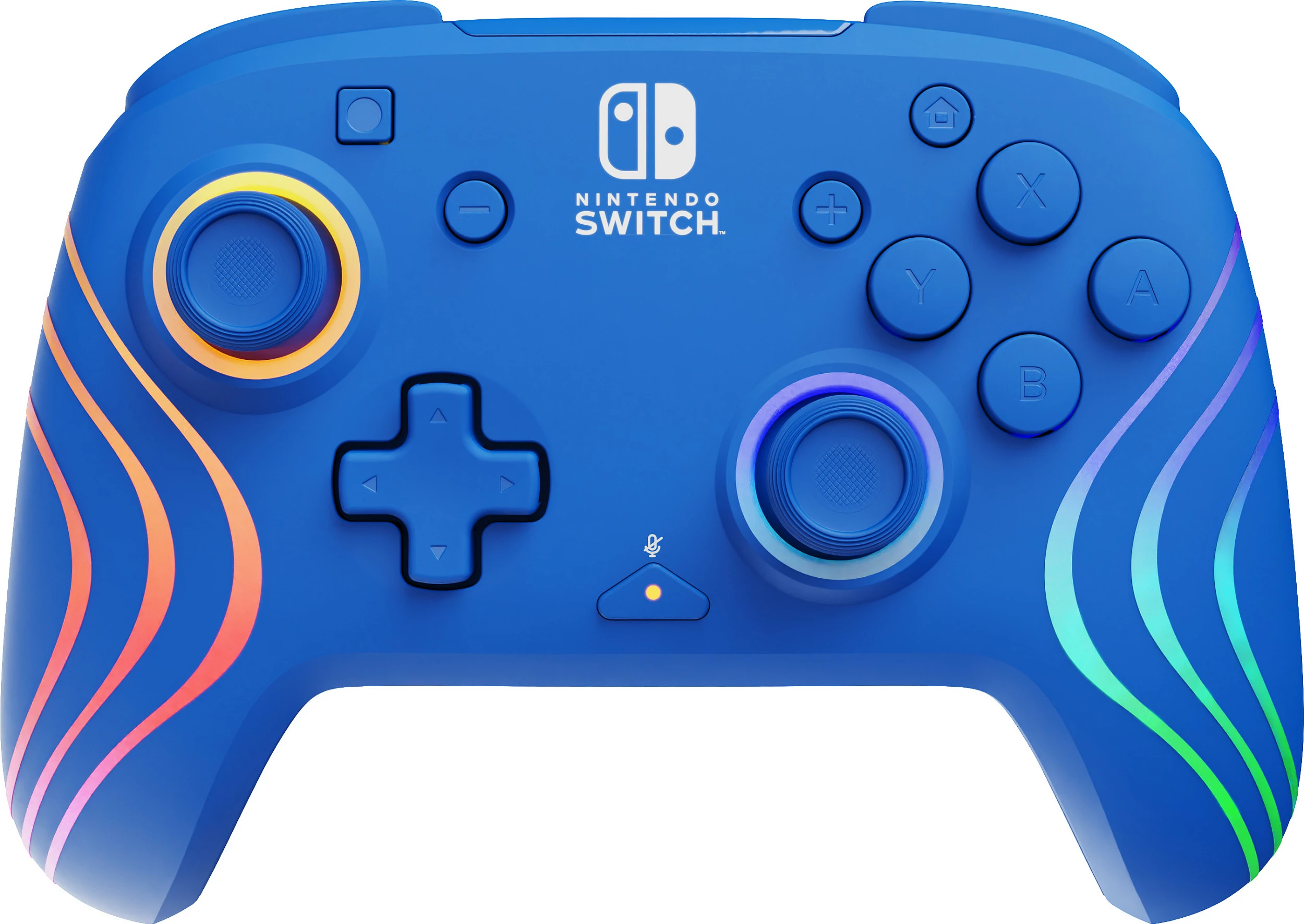 Kontroller PDP Afterglow Wave, për Nintendo Switch/OLED, Wired USB, RGB, blu