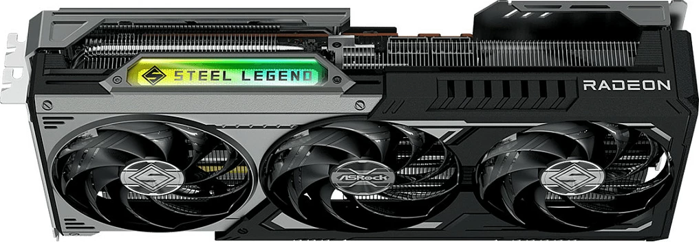 Kartelë grafike ASRock Radeon RX 9070 GRE Steel Legend, 12GB GDDR6, PCIe 5.0, e zezë